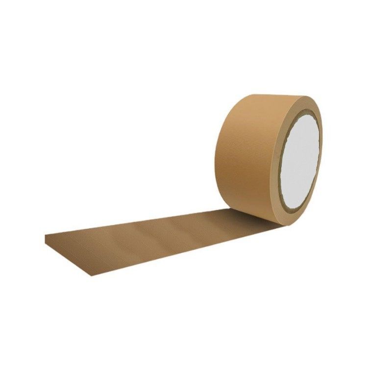 Brown-Farbe prägte einfacher Riss PVC-Band, das für das Verpacken selbstklebend ist
