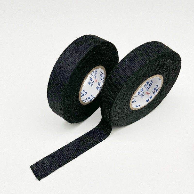 19mm 25mm Breite Schwarz Farbe Fleece Stoffband für den Schutz von Automobildrahtgurt