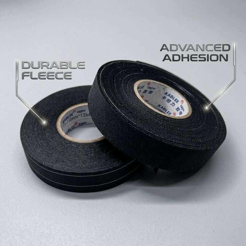 19mm x 25m Soft Fleece Wiring Harness Tape Noise Damping Strong Adhesion KBL-T02