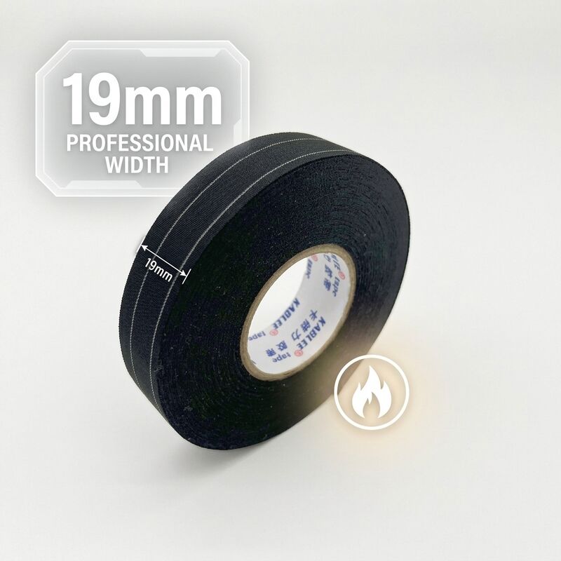 19mm x 25m Soft Fleece Wiring Harness Tape Noise Damping Strong Adhesion KBL-T02